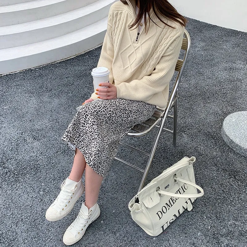 Women's Casual Cashmere Geometric Sweater | Ideal for Autumn/Winter